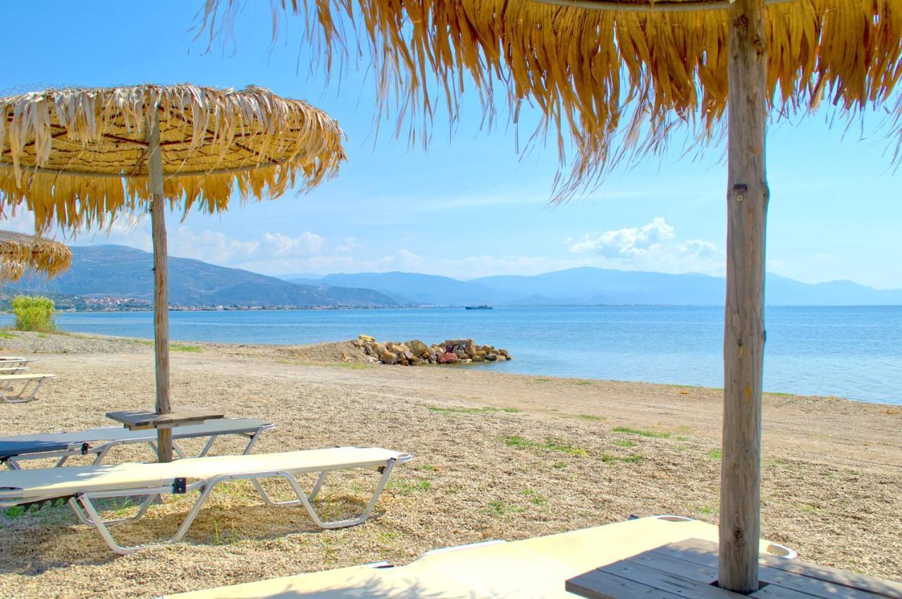 Epipleon Luxury Suites -102- Δωμάτιο 45Τμ Με Βεράντα 35Τμ Μπροστά Στη Θάλασσα Nafpaktos Buitenkant foto